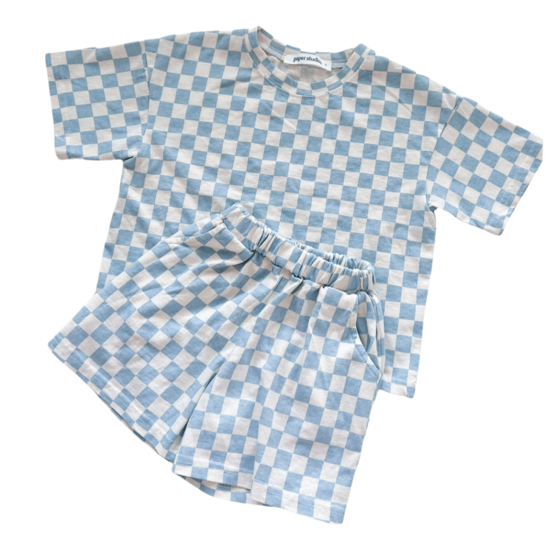 Checkered short set