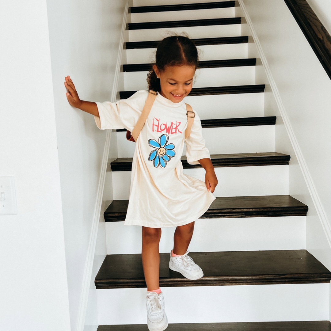 Flower T-shirt dress