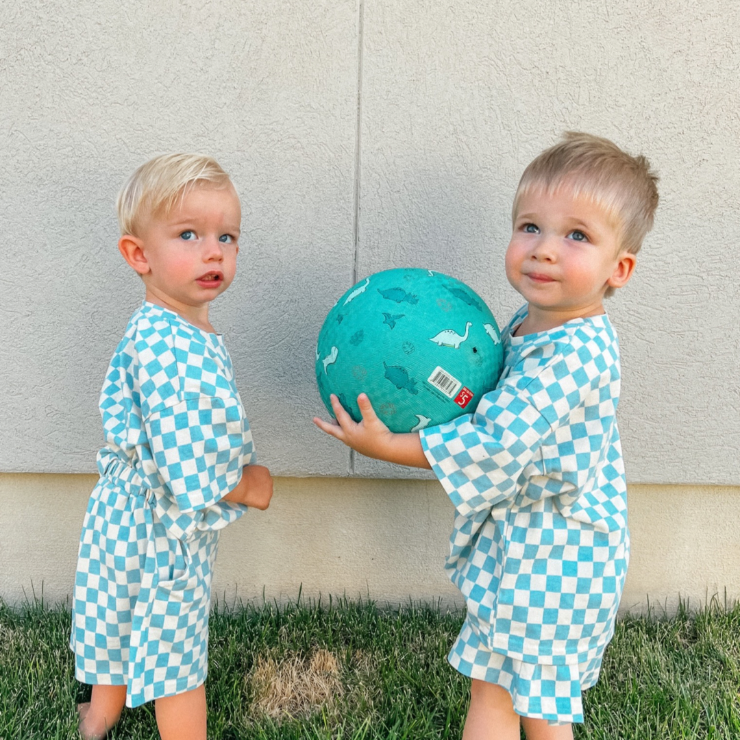 Checkered short set