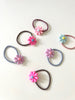 Flower hair ties