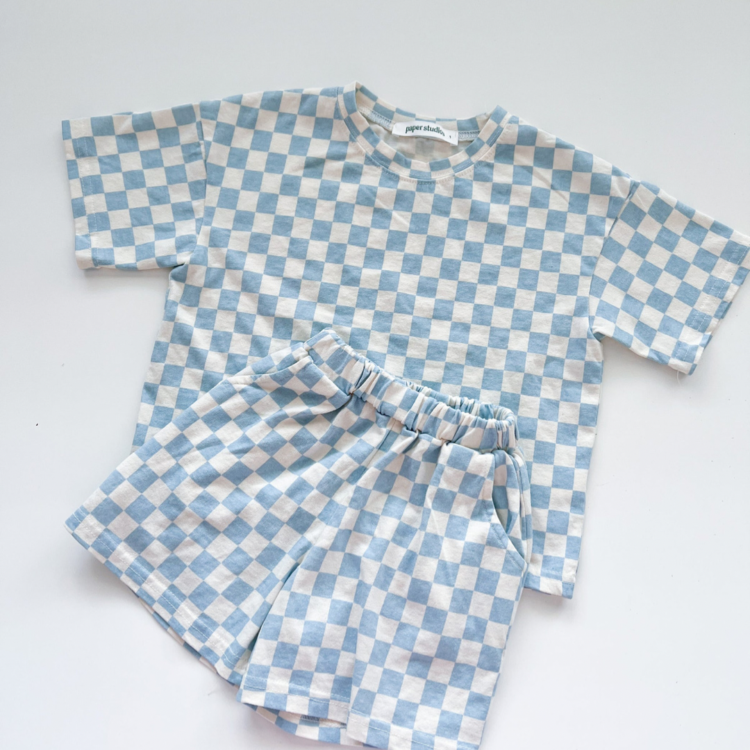 Checkered short set