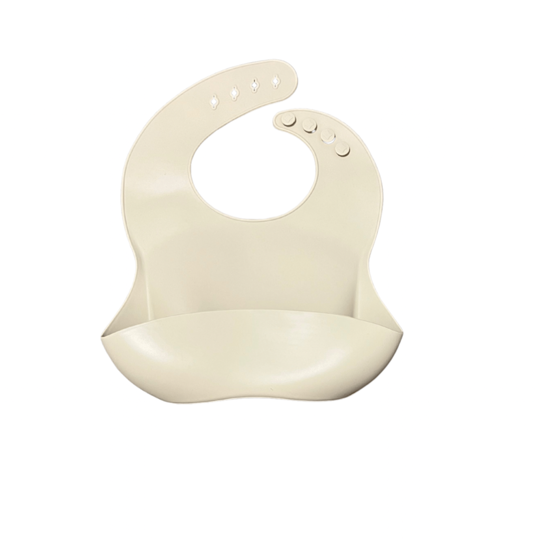 Tan silicone bib