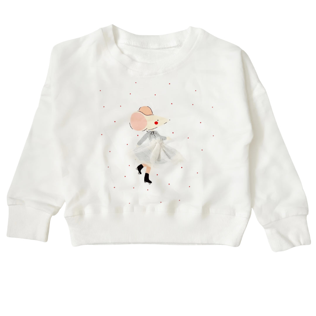 Ballerina mouse crewneck